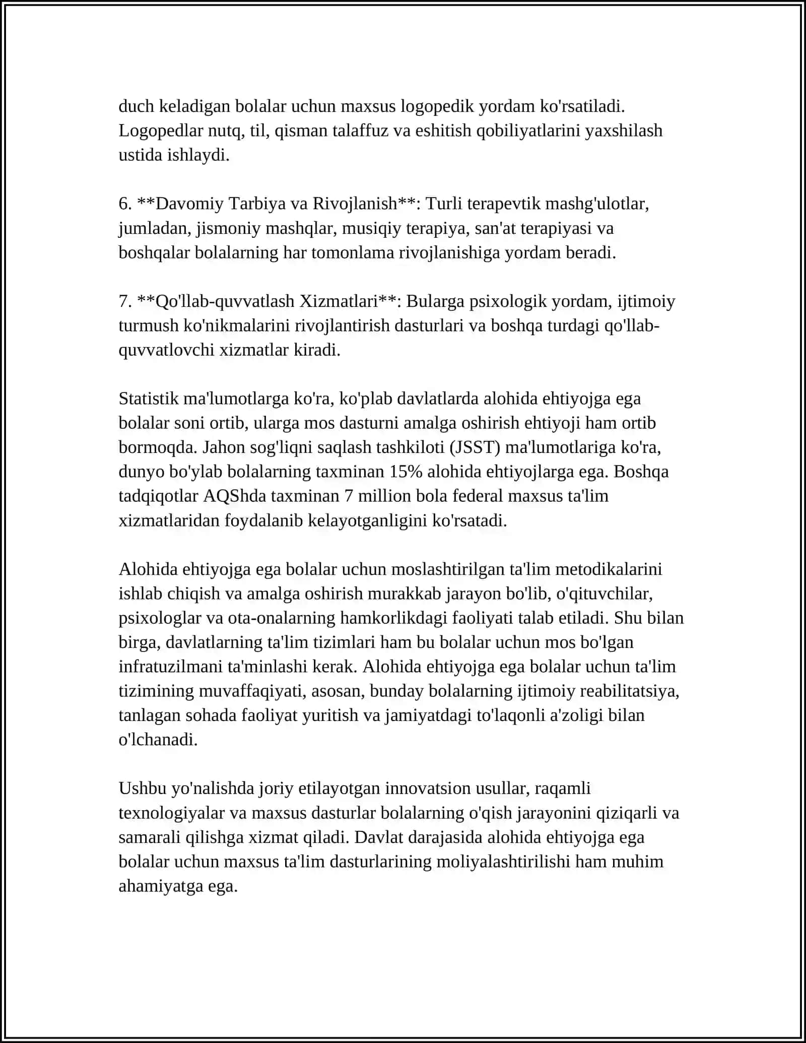 ALOHIDA YORDAMGA MUHTOJ BOLANI SAMARALI ILLUZIYASI UCHUN ICHKI SHAROITLAR 4