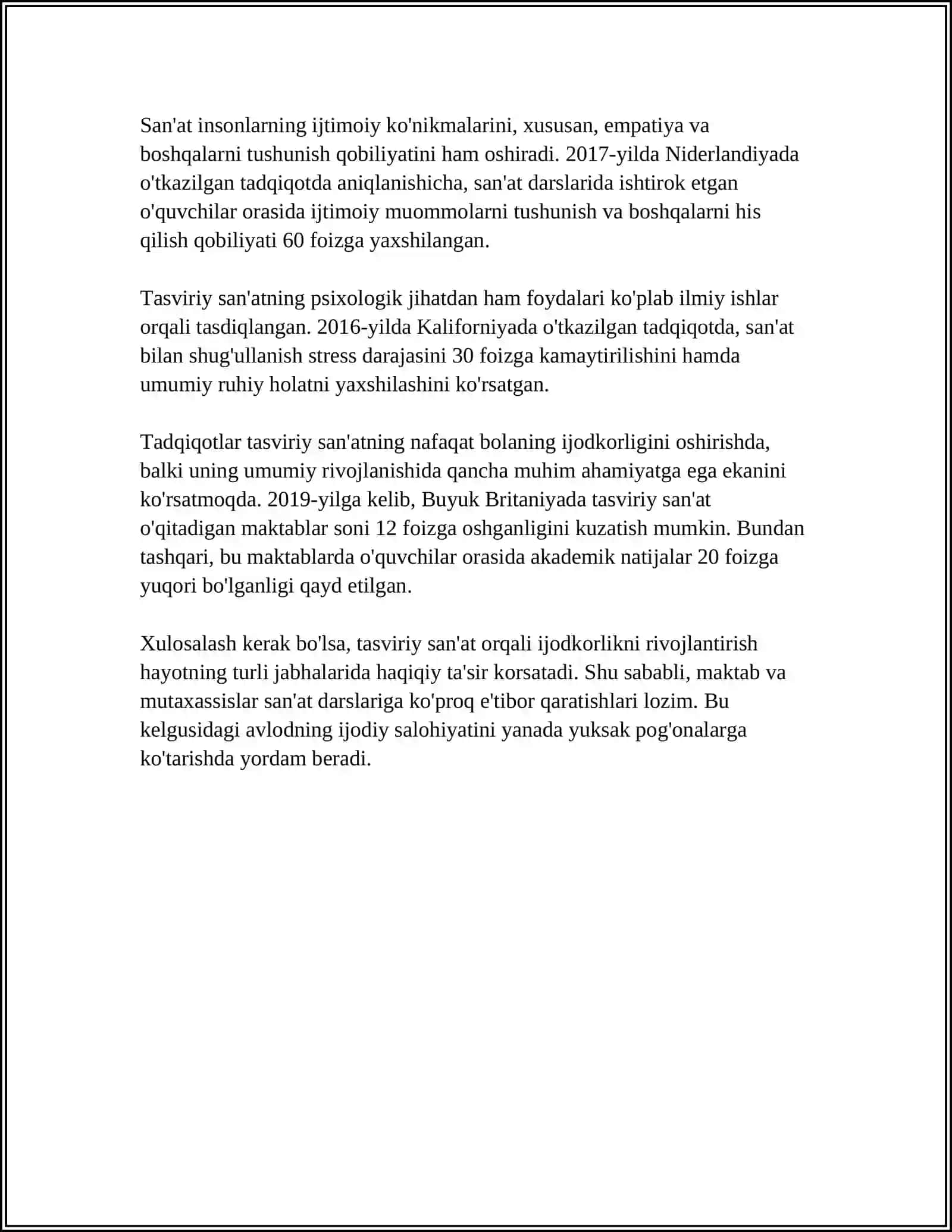 MAKTABGACHA YOSHDAGI BOLALARNI TASVIRIY QOBILIYATI VA IJODKORLIGINI RIVOJLANTIRISH 4