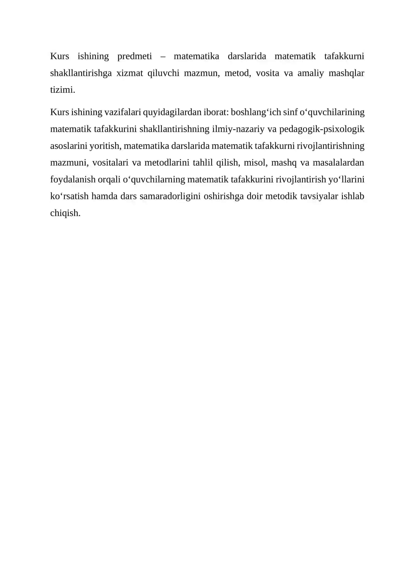 Matematik Tafakkurini Shakllantirish 4