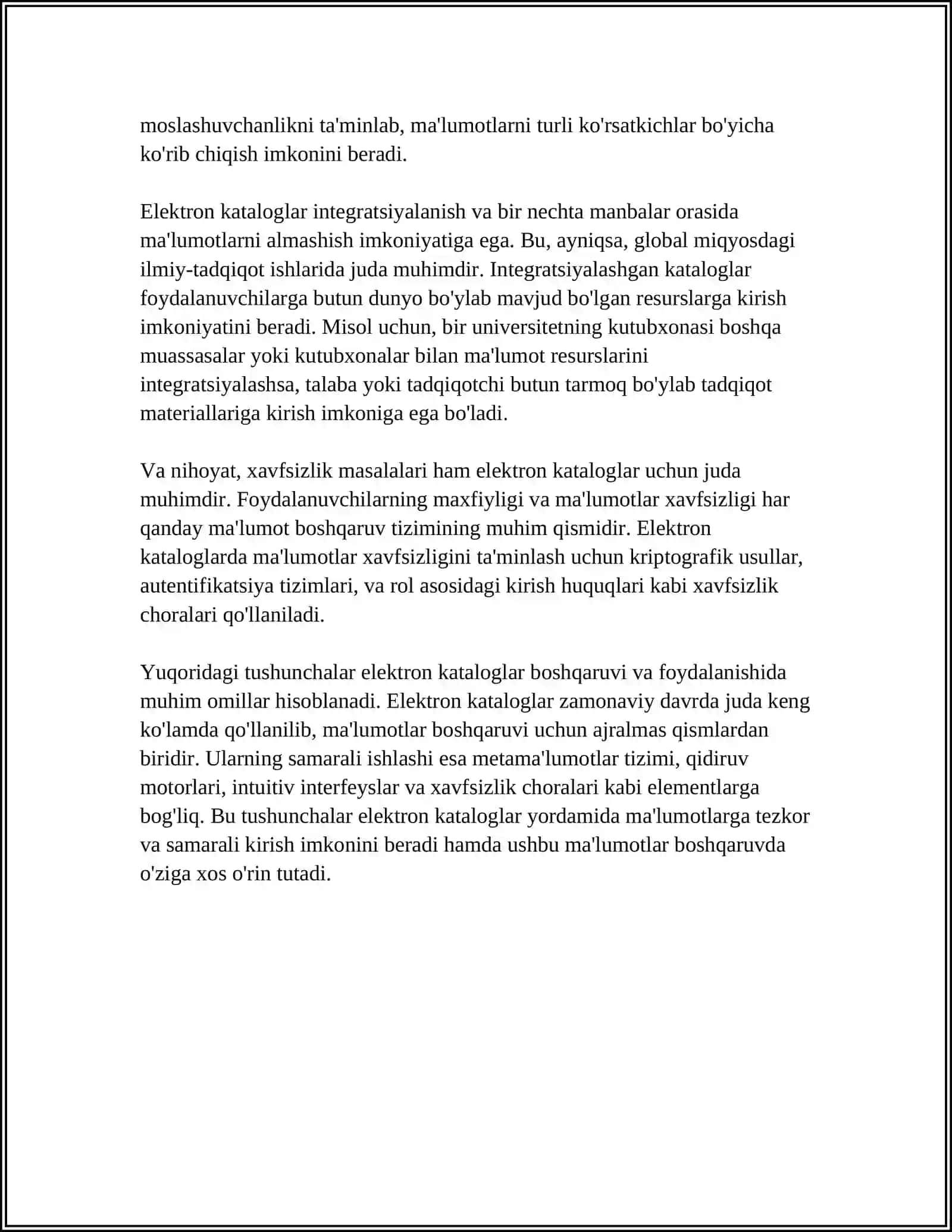 ELEKTRON KATOLOGLAR BILAN ISHLAS 4