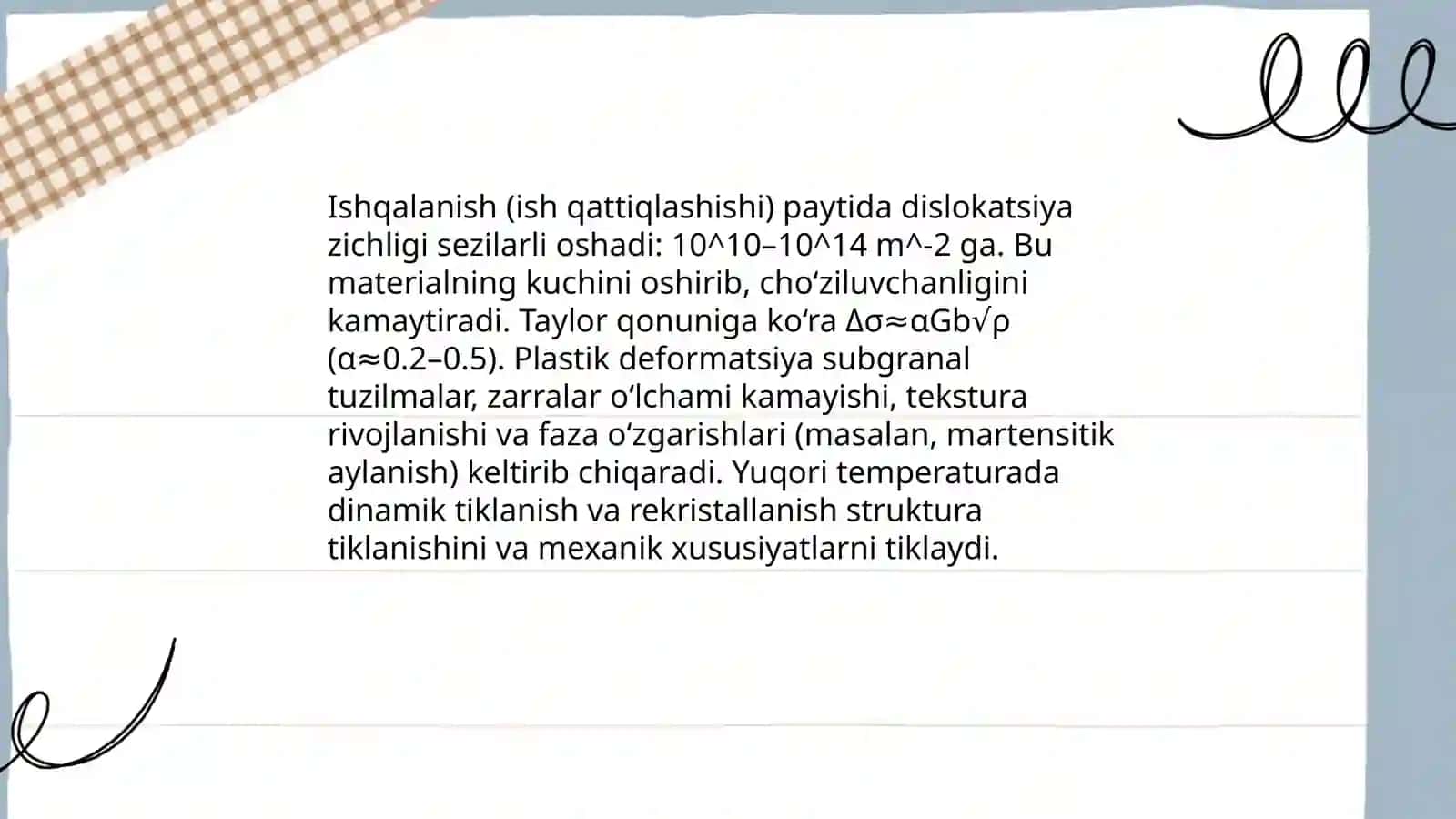 Plastik deformatsiyani metall strukturasiga asosiy ta'siri 4