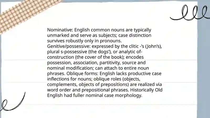 GRAMMATICAL PROPERTIES OF THE NOUN 4