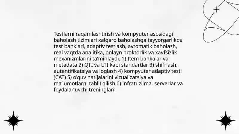 Xalqaro baholash dasturlariga tayyorgarlik jarayonida zamonaviy axborot kommunikatsiya texnologiyalarini qoʻllash 4