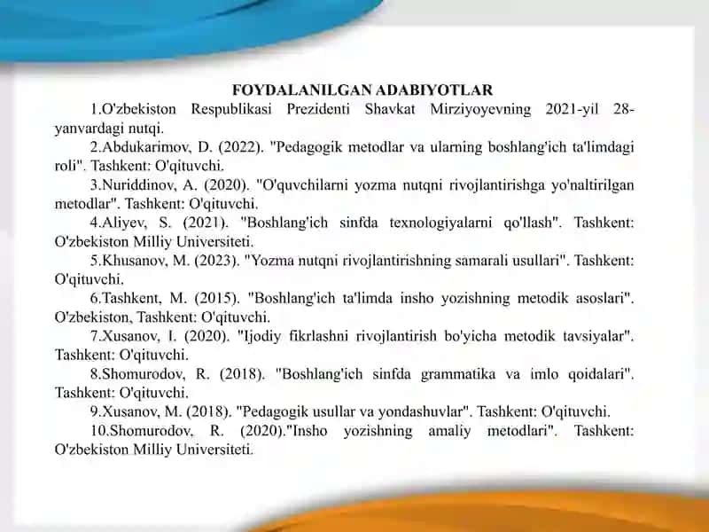 Boshlang’ich sinflarda insho yozishga o’rgatish 4