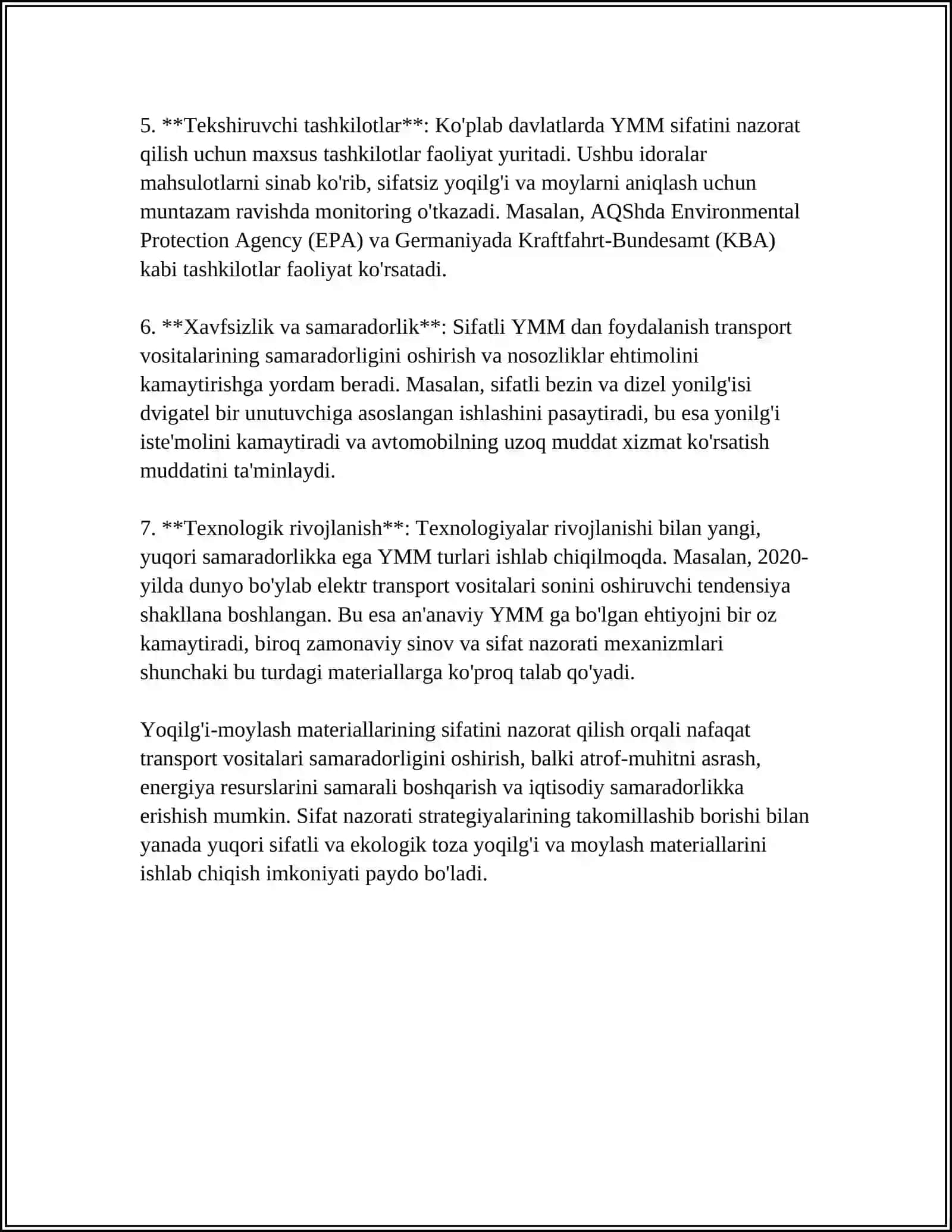 AVTOMOBIL YO'LLARIDA HARAKAT XAVFSIZLIGINI TA'MINLASH 4