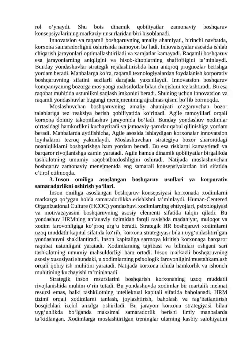 MENEJMENT AMALIYOTIDAGI ZAMONAVIY YONDASHUVLAR VA KONSEPSIYALAR 4