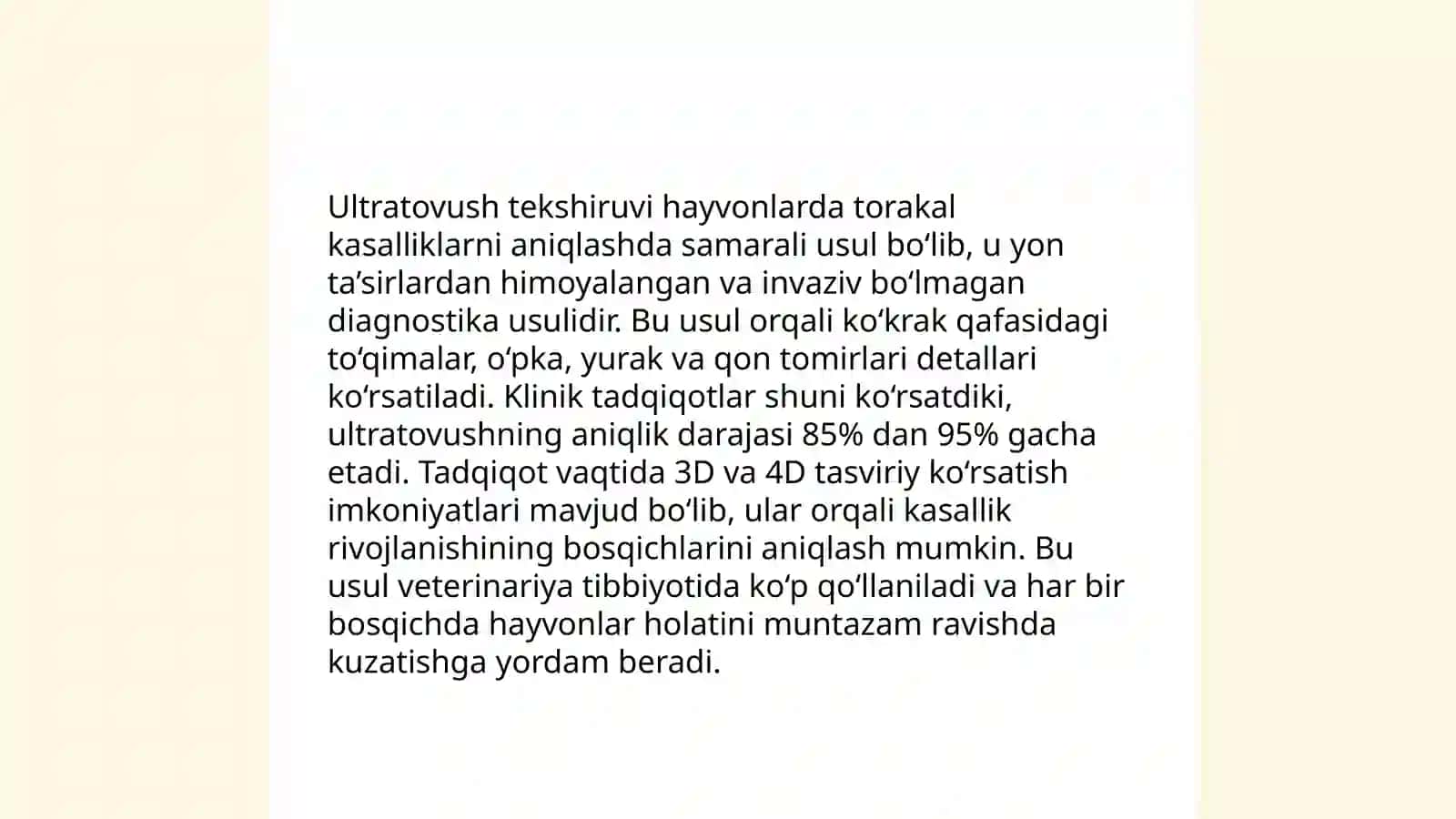 Hayvonlarda bo‘g‘izlikni ultratovush UTT yordamida tekshirish 4