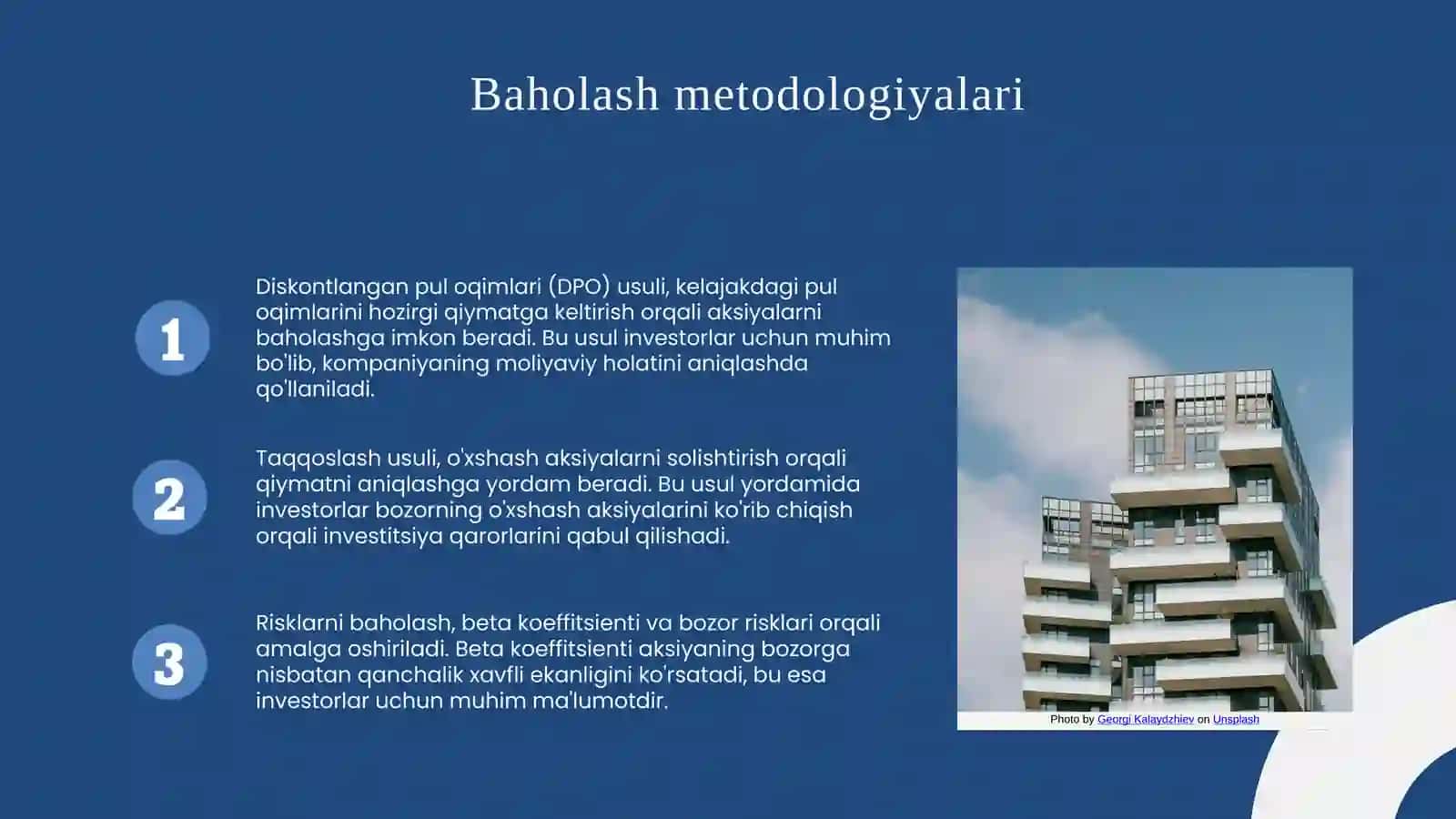 Aksiyaning baholanishi: nazariy asoslar va metodologiya 4