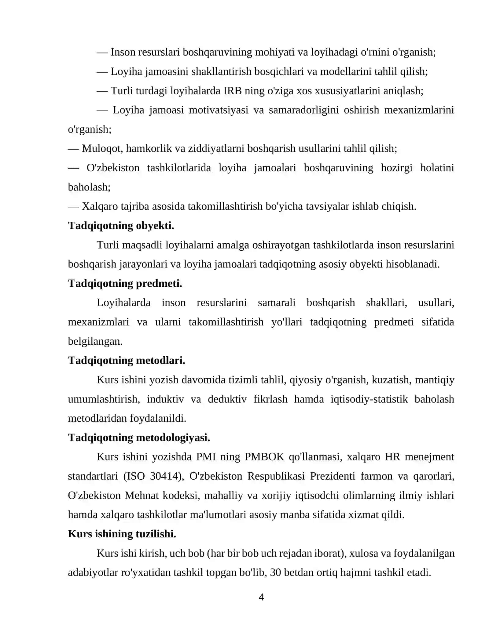Loyihalarda inson resurslarini boshqarishning muhumligi 4