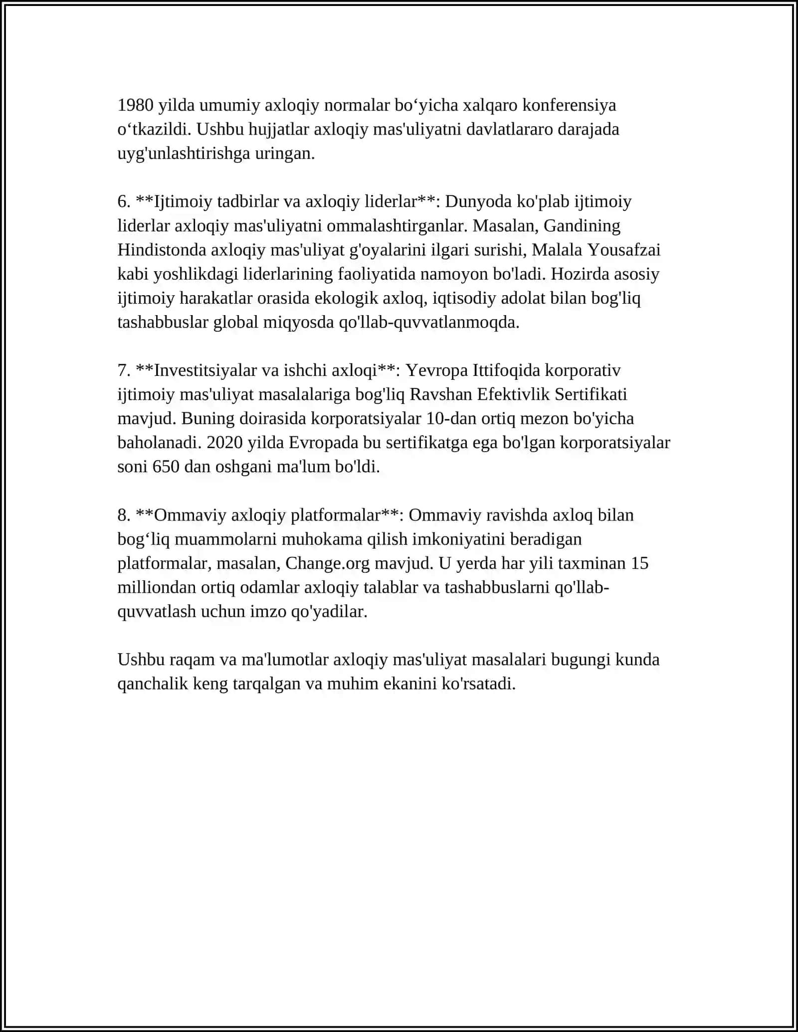 TIBBIY XODIMLARNING HUQUQLARI. " BUTUNJAHON TIBBIYOT ASSOTSATSIYASINING JENEVA DEKLARATSIYASI" 4