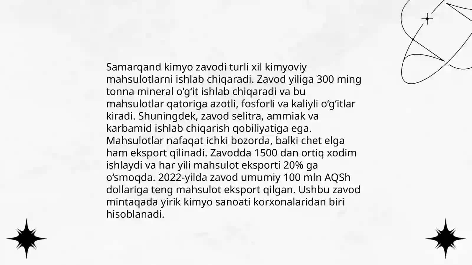 Samarqand kimyo zavodi 4