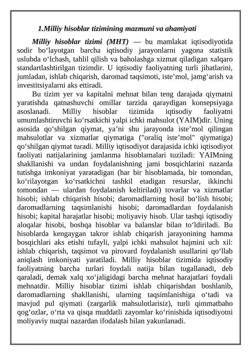 O'zbekistonda milliy hisoblar tizimi, holati va istiqbollari 4