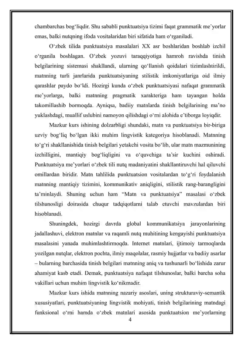 MATN VA PUNKTUATSIYA 4
