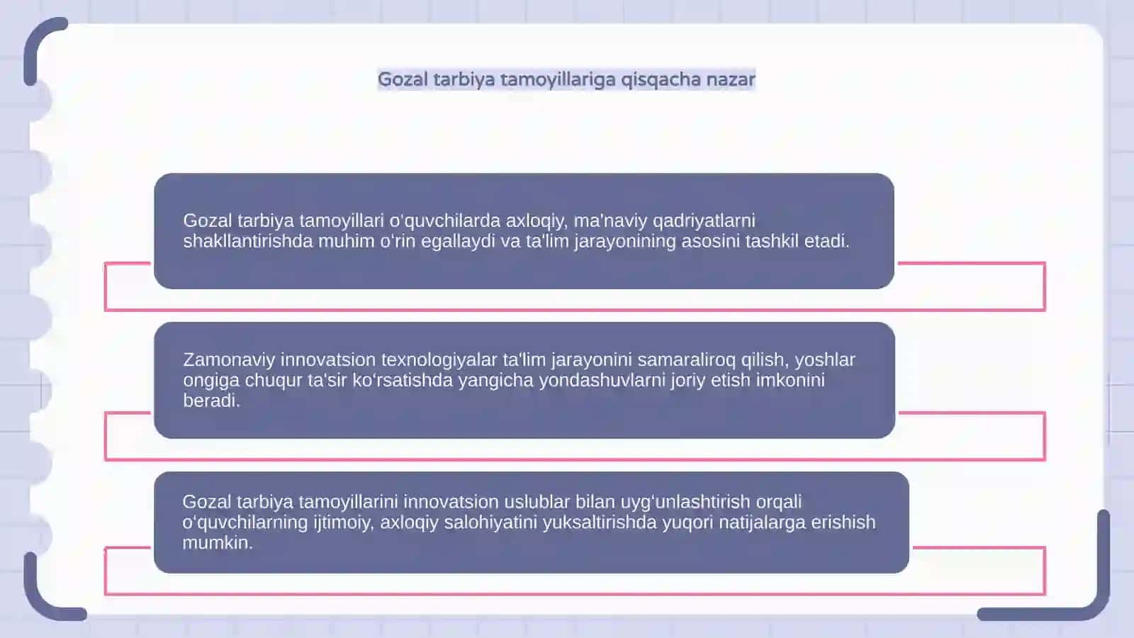 Gozal tarbiya tamoyillarini oqitishda zamonaviy innovatsion texnologiyalardan foydalanish 4