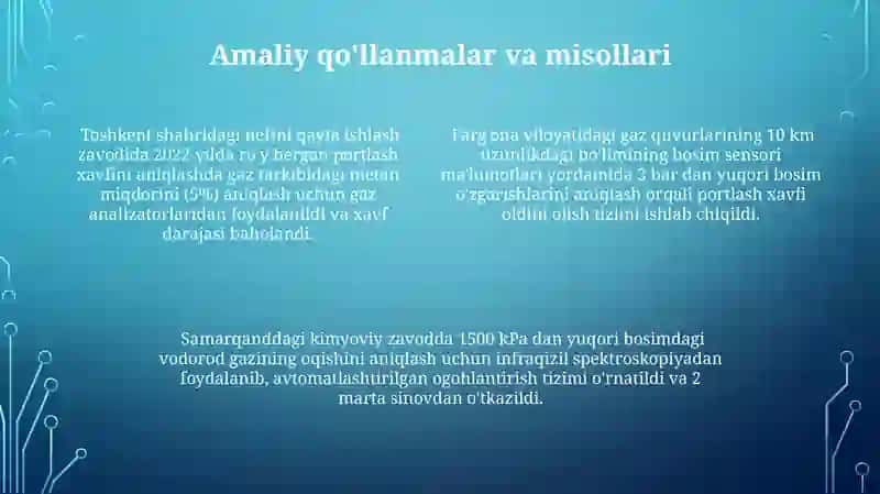 Yonilg'i va yuqori bosimli gazli aralashmalarning portlash portlash xavfini aniqlash 4