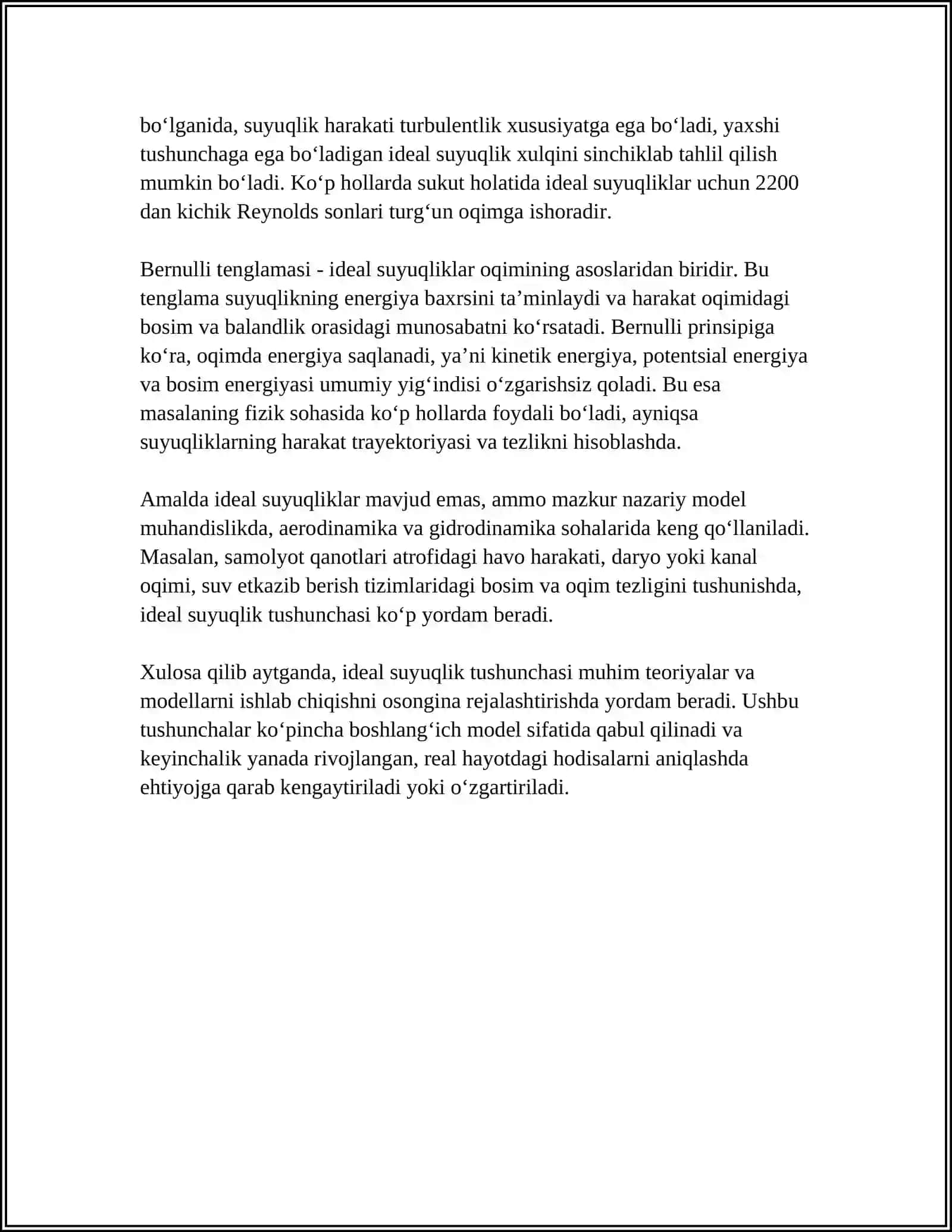 SUYUQLIK MEXANIKASI 4