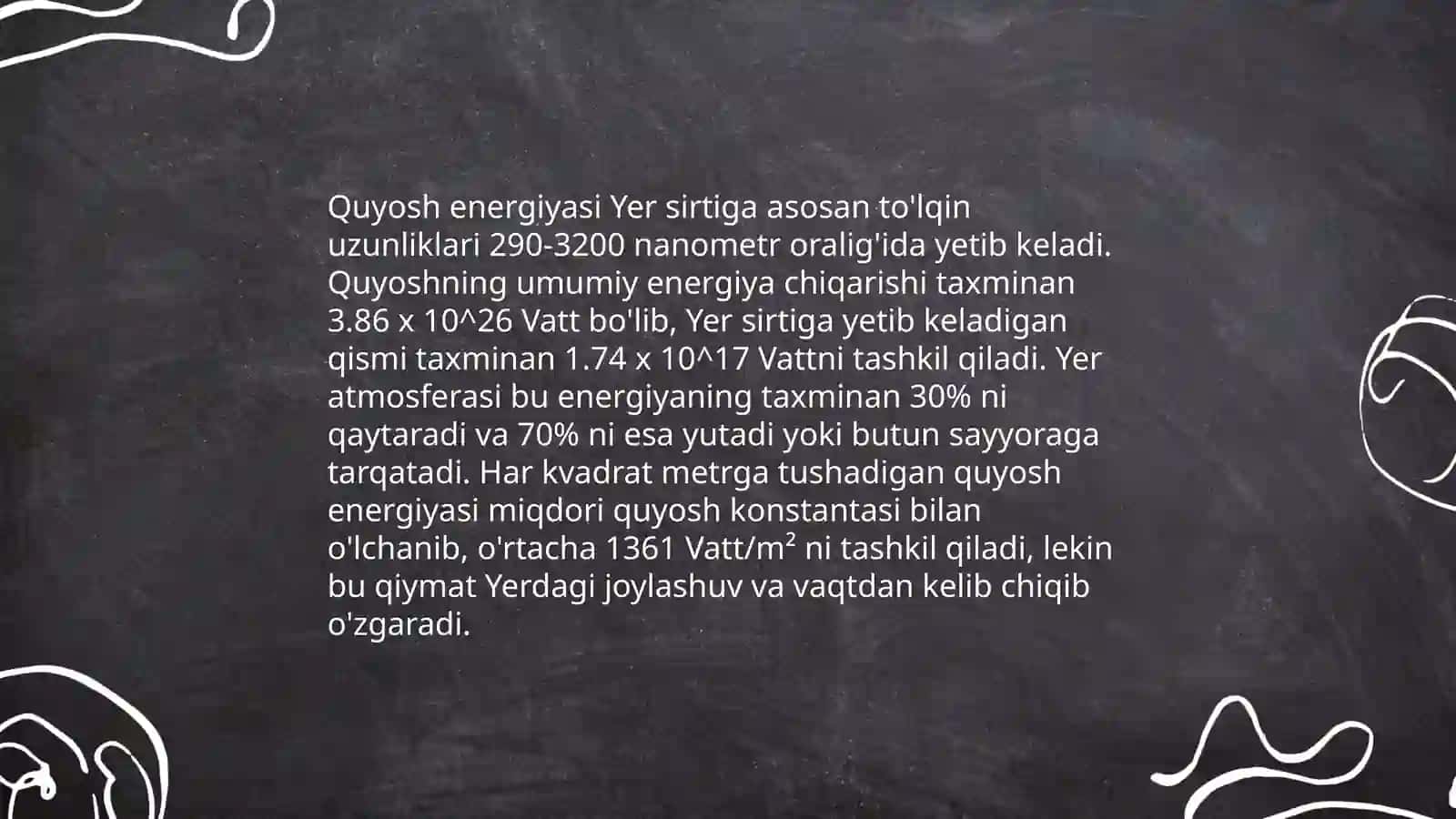 Quyosh energiyasining atmosfera va yer sirtidagi õzgarishlari 4