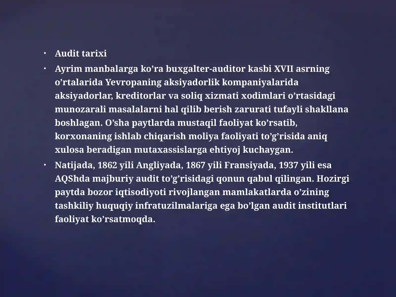 Auditning mohiyati, zarurligi va ahamiyati 4