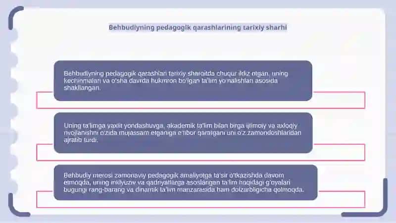 Behbudiyning pedagogik qarashlari 4