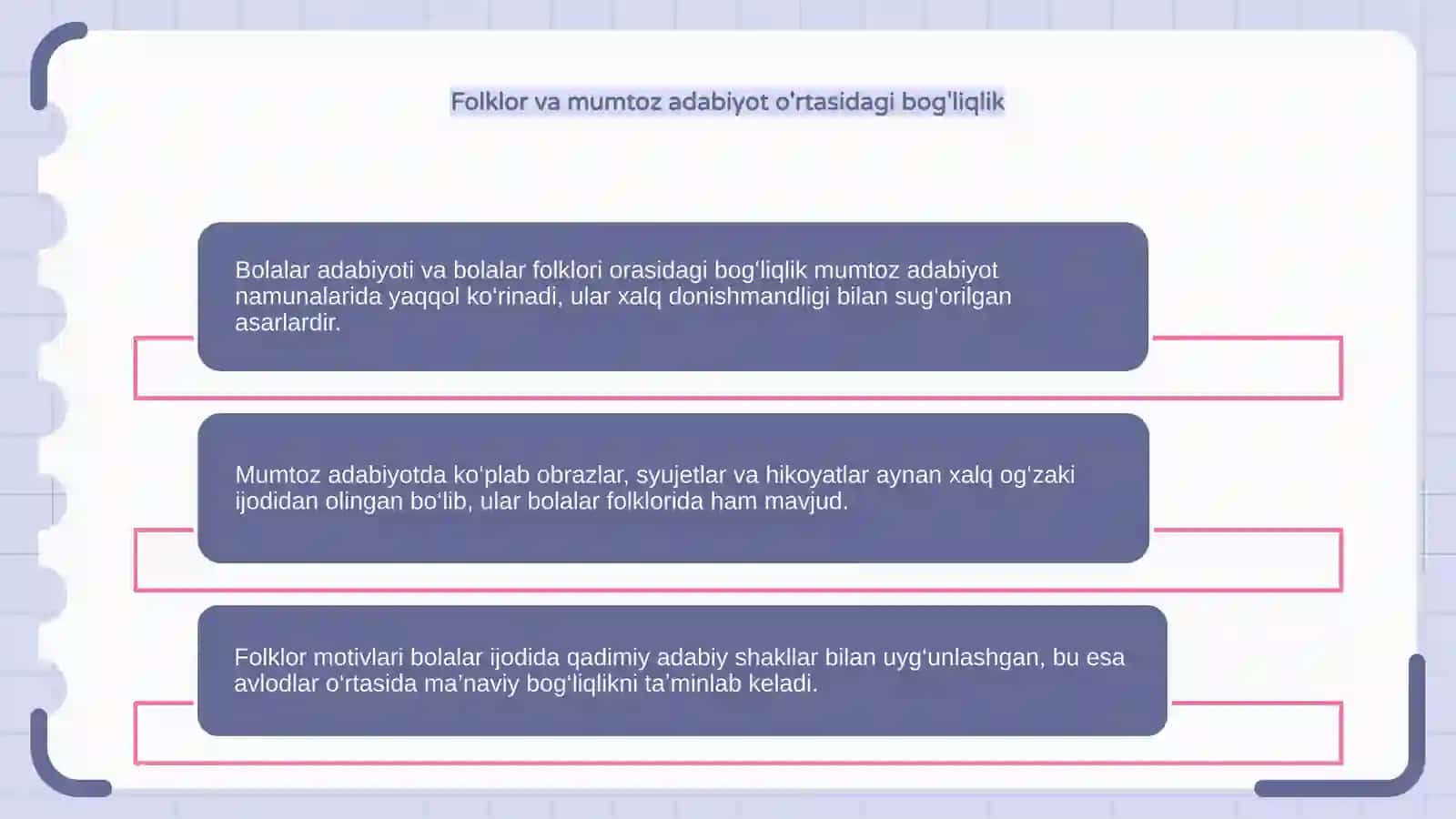 Bolalar adabiyoti va Bolalar folklorining mumtoz adabiyot namunalari bilan bogliqligi 4
