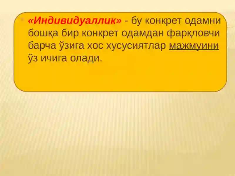Индивидуал-типологик хусусиятлар классификацияси 4