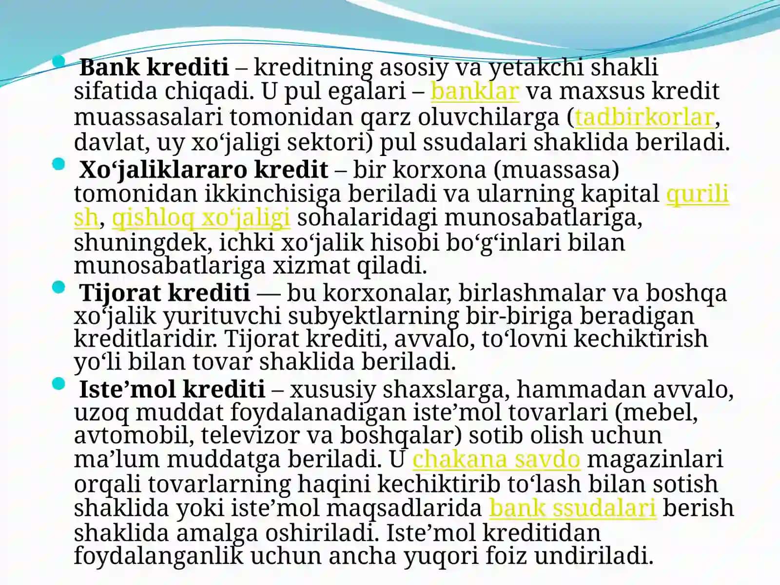 Kreditniso'ndirishningannuitetvadifferensialusullari 4