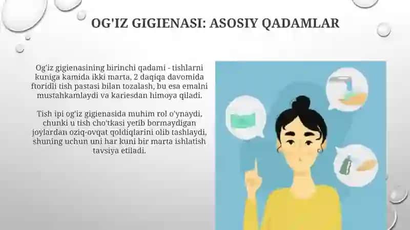 Og'iz bo'shlig'ini, teri va sochlarni, tirnoqlarni parvarish qilish 4