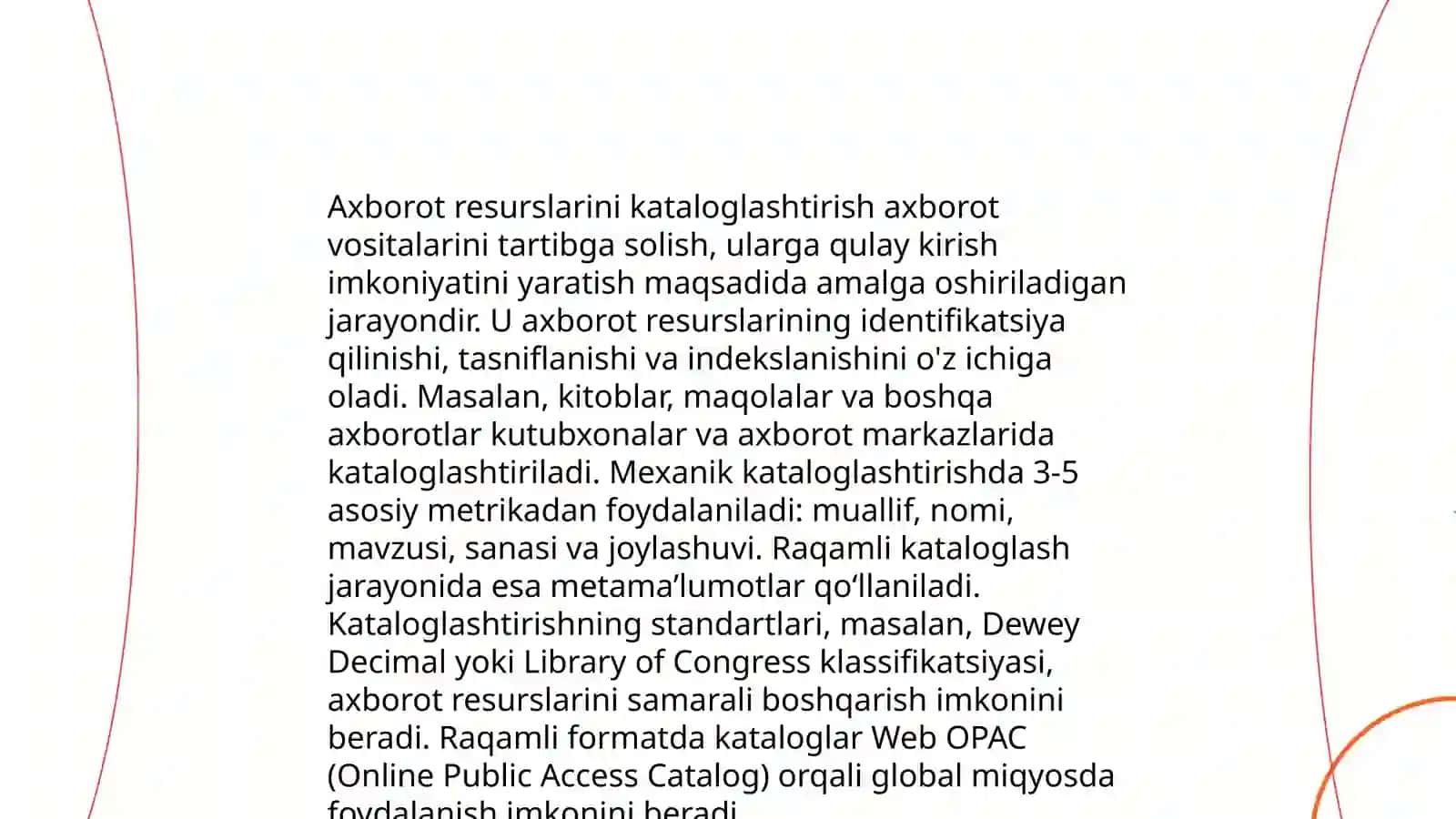 Kutubxona axborot faoliyatini rejalashtirish 4