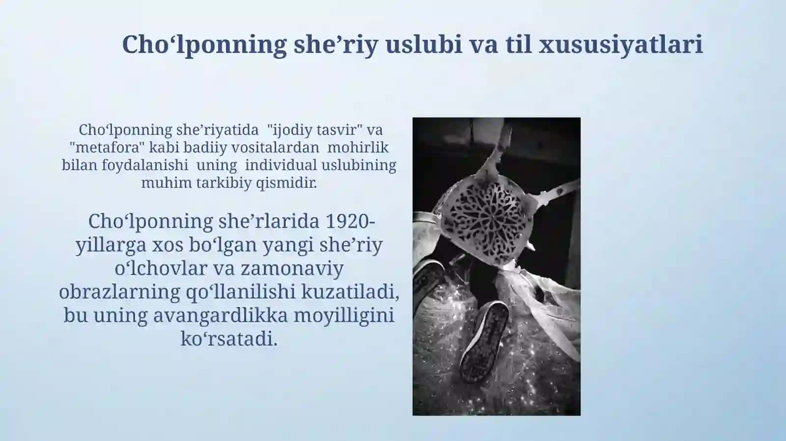 Turk sheʼriyati va Abdulhamid Choʻlpon ijodi 4