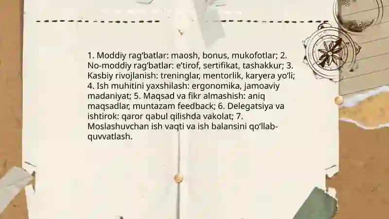 Rahbarlik uslublari va xodimlarni boshqarish 4