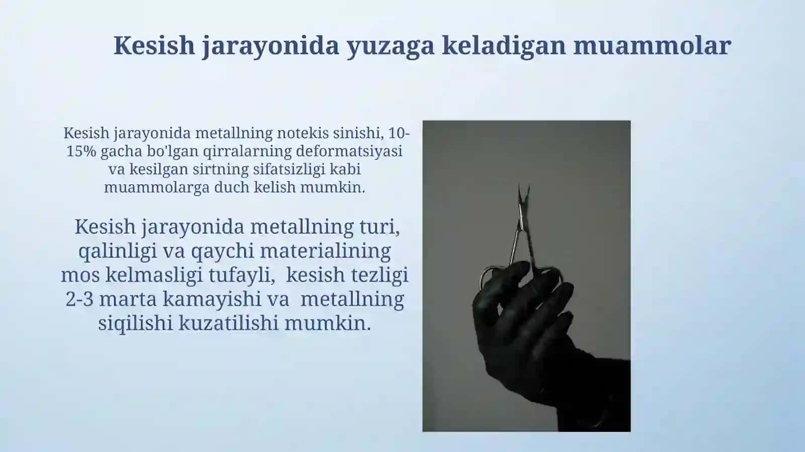 Metallarni qaychida qirqish bajarish 4