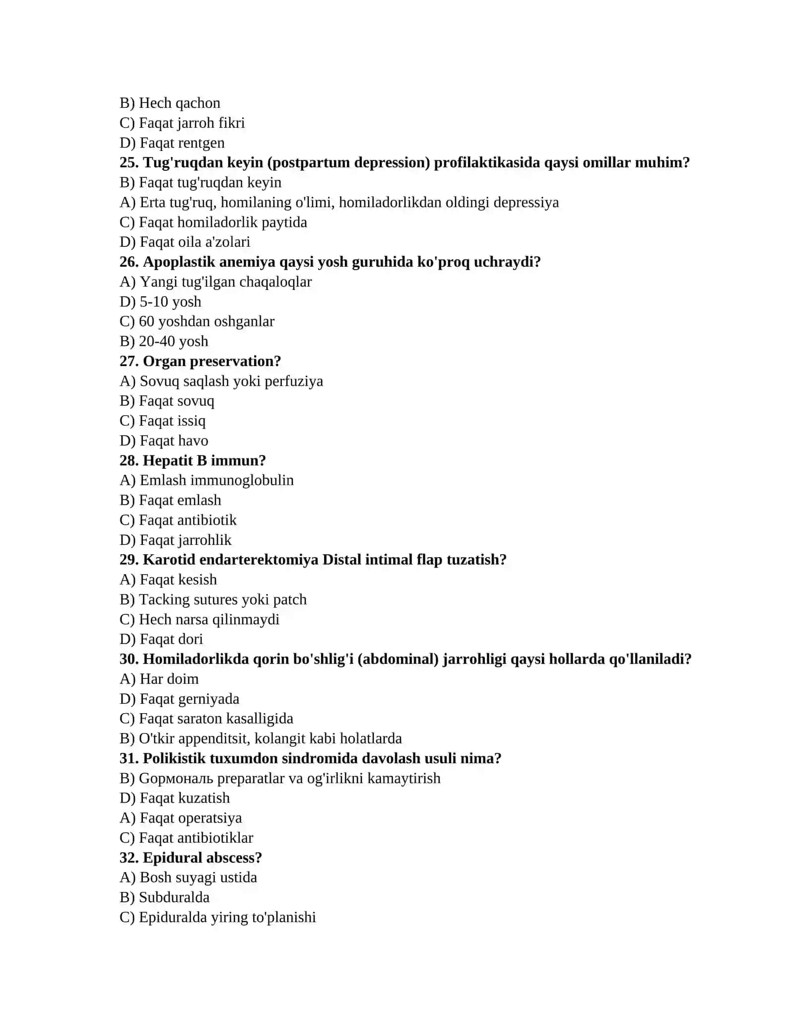 Eng yangi tibbiyot testlari 4