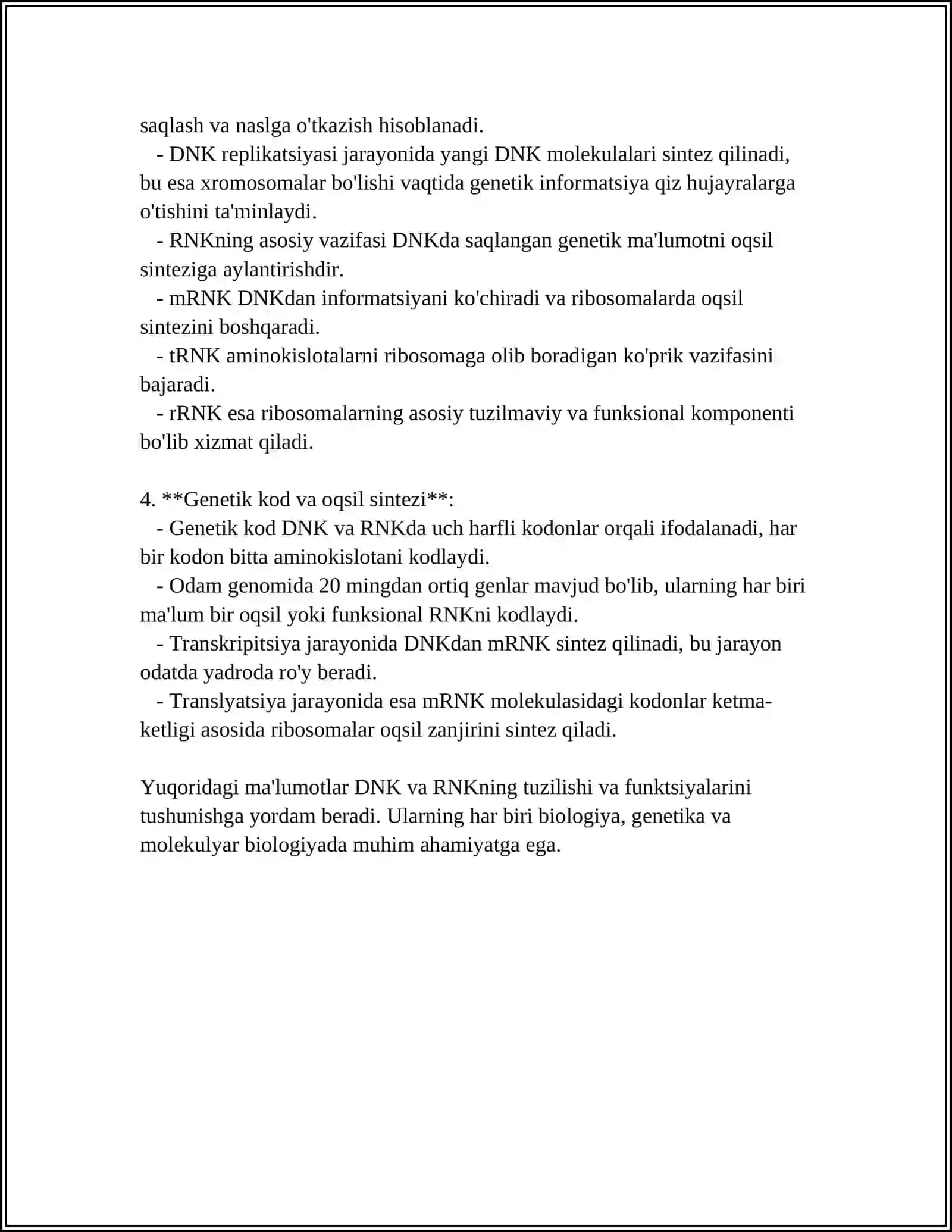 IRSIYATNING MOLEKULAR ASOSLARI 4