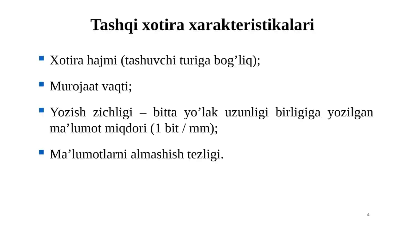 Tashqi xotira va ularning turlari 4