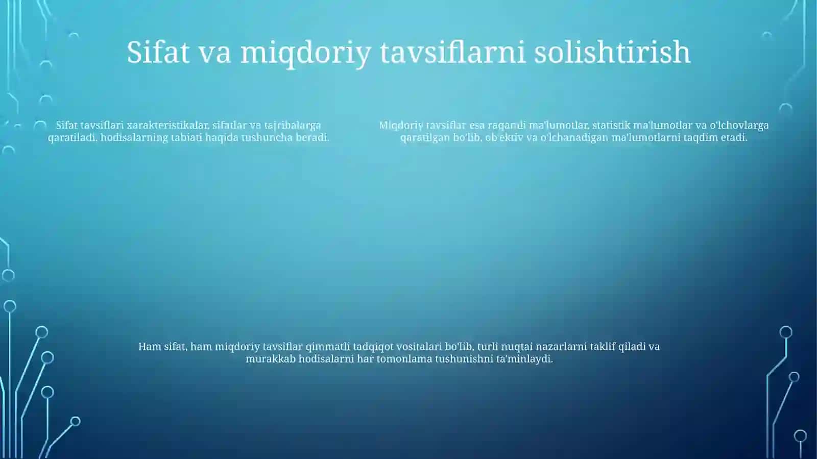 O'Lchanadigan Kattalikning Sifat Va Miqdori Tafsivlari 4