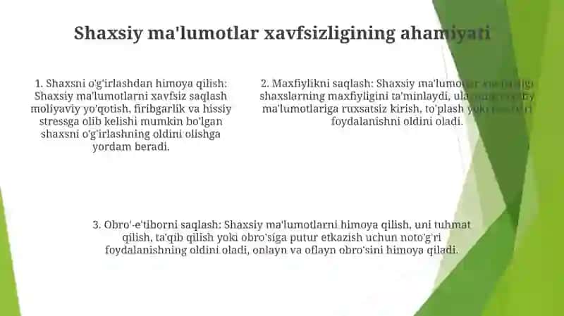 Shaxsning Axborot Borasidagi Xavfsizligi 4