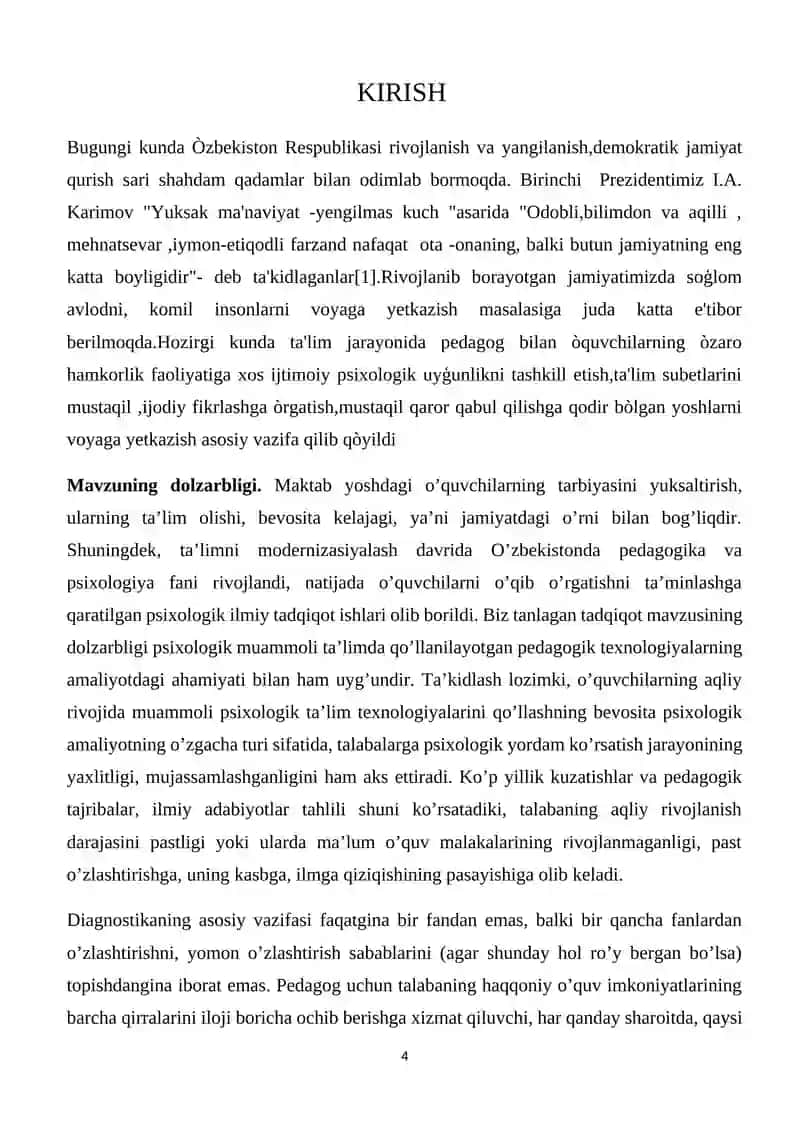 "Kichik maktab yoshidagi bolalarda psixik xususiyatlar" 4