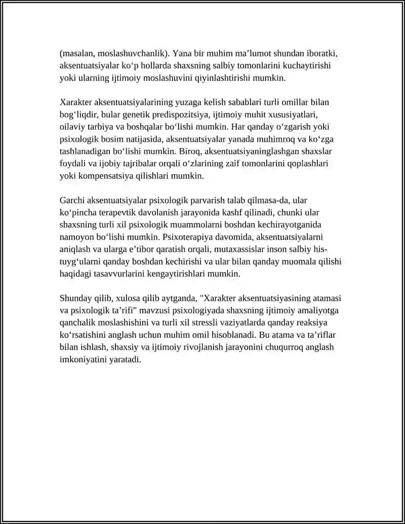 PSIXOLOGIYADA XARAKTER AKSENTUATSIYASI TUSHUNCHASINI ISHLAB CHIQISH 4