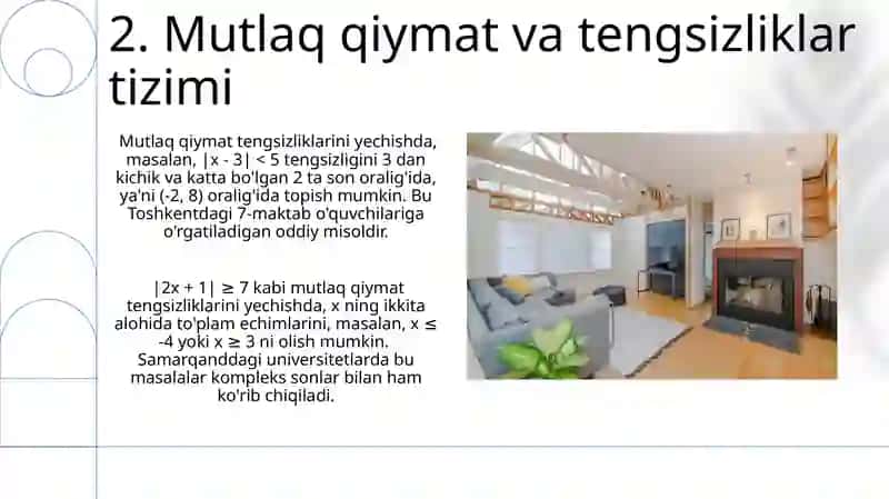 Haqiqiy sonning absolyut qiymati va uning xossalari 4