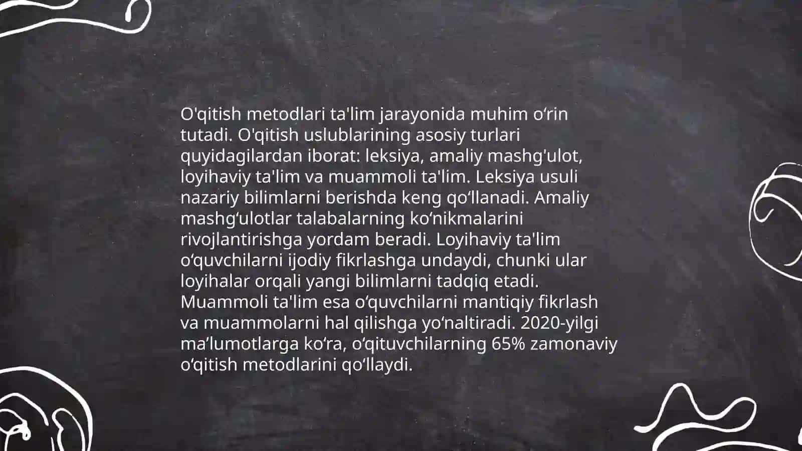 Maxsus fanlarni o'qitish metodikasiga kirish 4