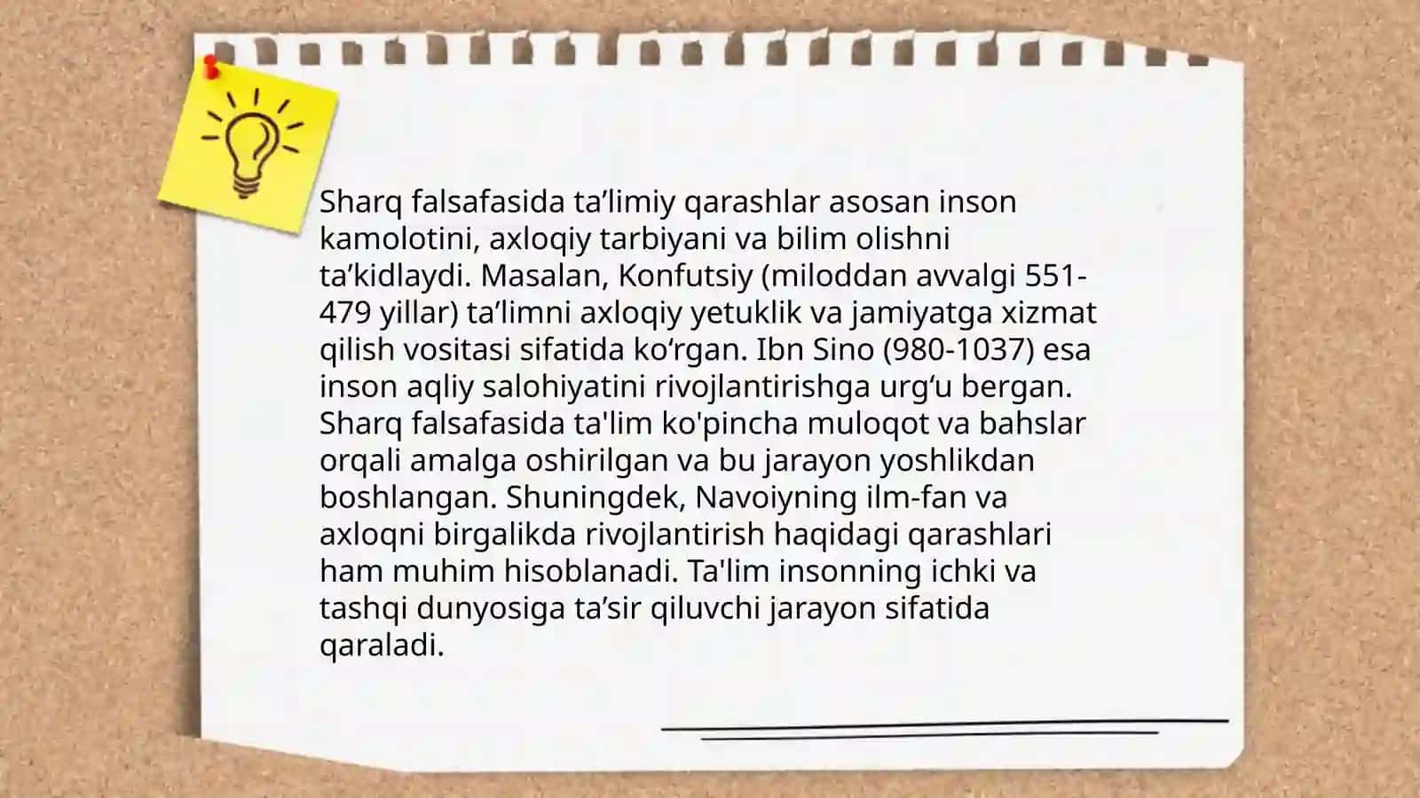Sharqona taʼlimiy- tarbiyaviy va falsafaviy qarashlar 4