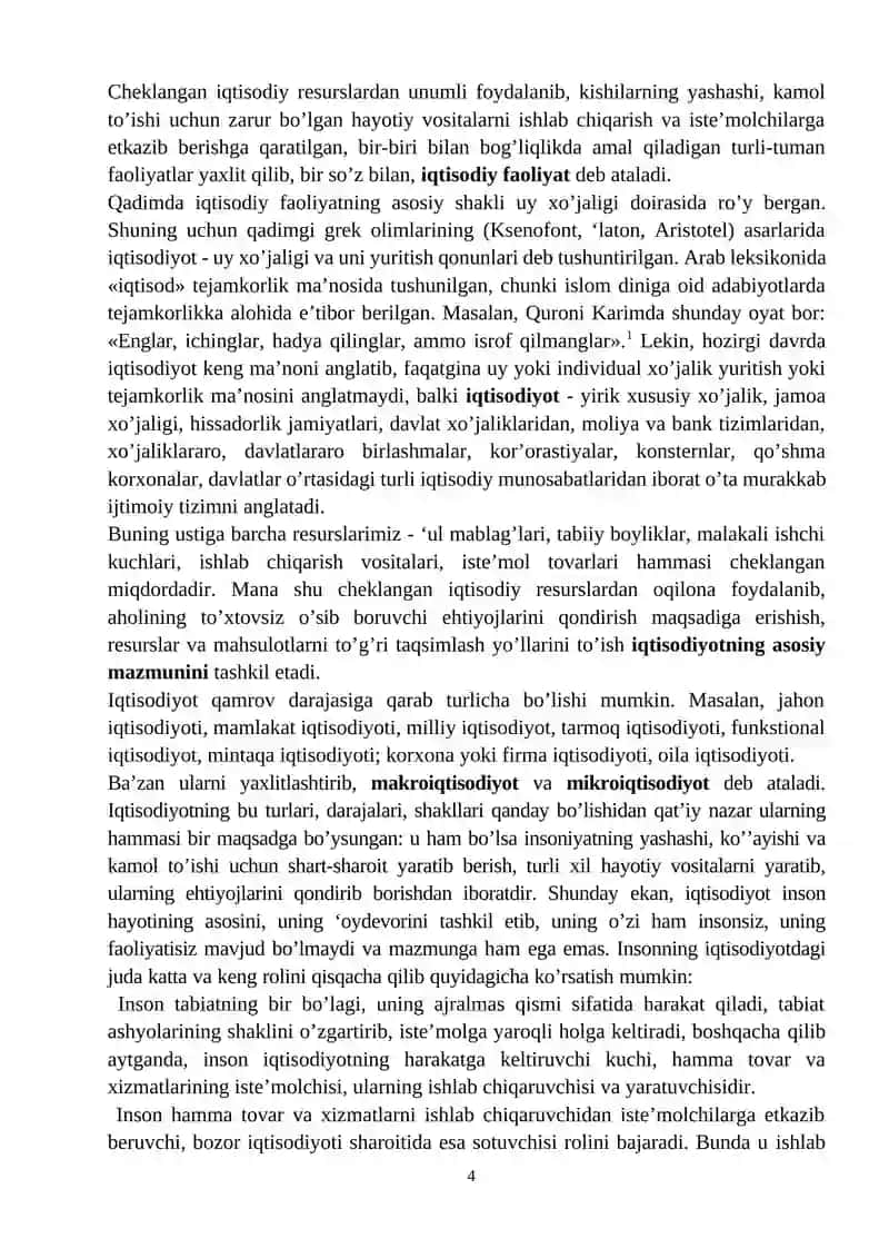 Iqtisodiy qonunlar va ularning amal qilish mexanizmi 4