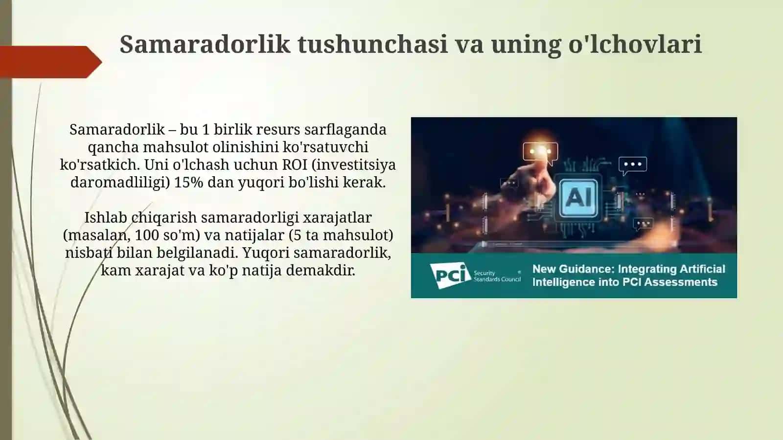 Yangi texnologiyalar va ishlab chiqarish jarayoniga samarali texnologiya zaruratlari 4