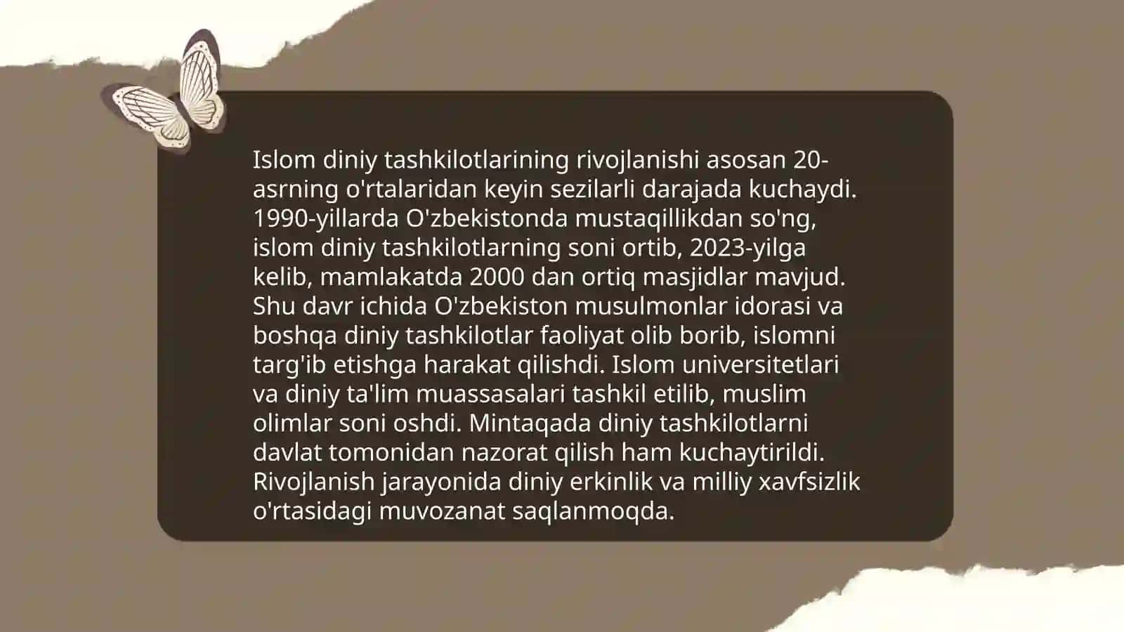 Diniy tashkilotlar faoliyatining tarixi va ularning barqaror rivojlanishi 4