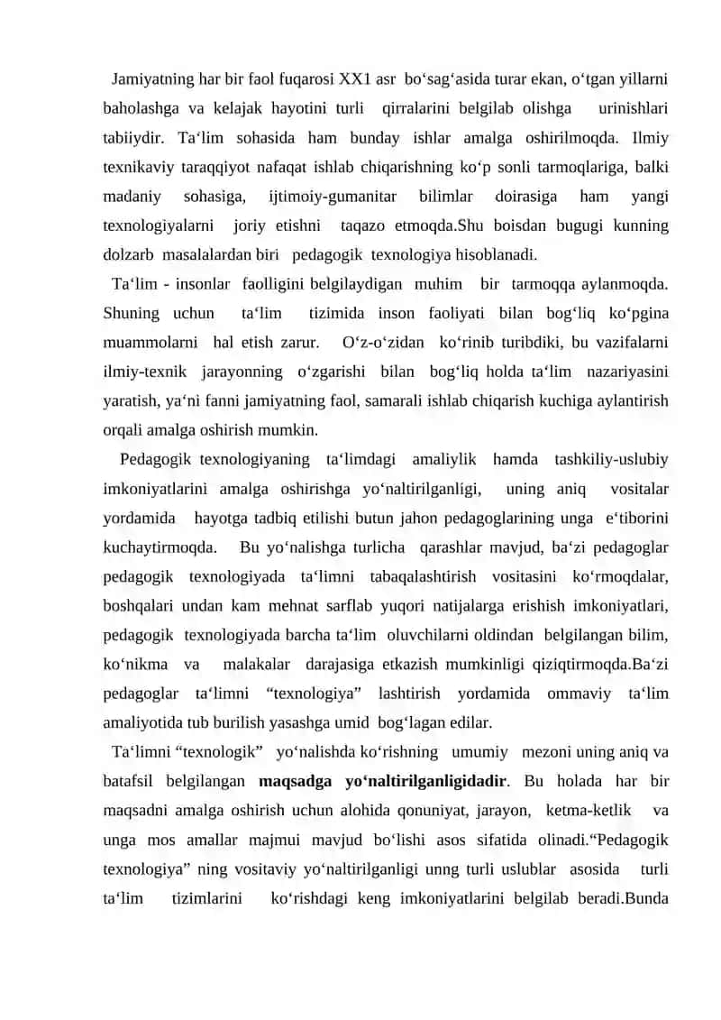 Ta’lim jarayonida texnologik yondashuv tamoyillari 4