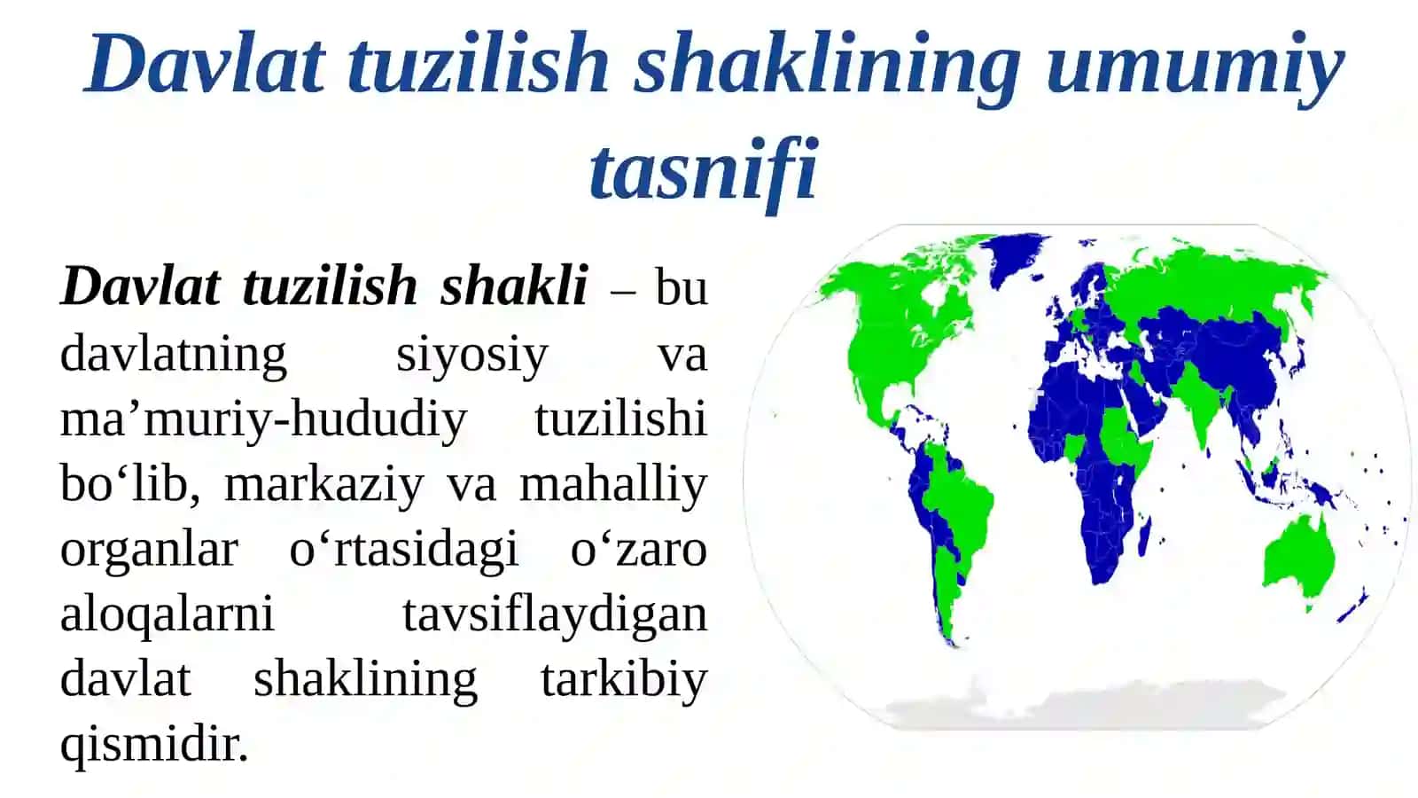 OʻZBEKISTON RESPUBLIKASINING MAʼMURIY-HUDUDIY VA DAVLAT TUZILISHI 4
