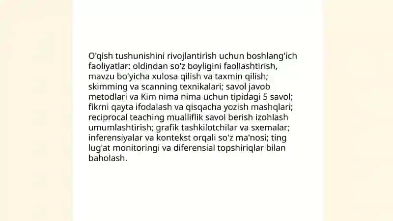 7-sinflar uchun ona tili fanidan dars loyihasi tayyorlash 4
