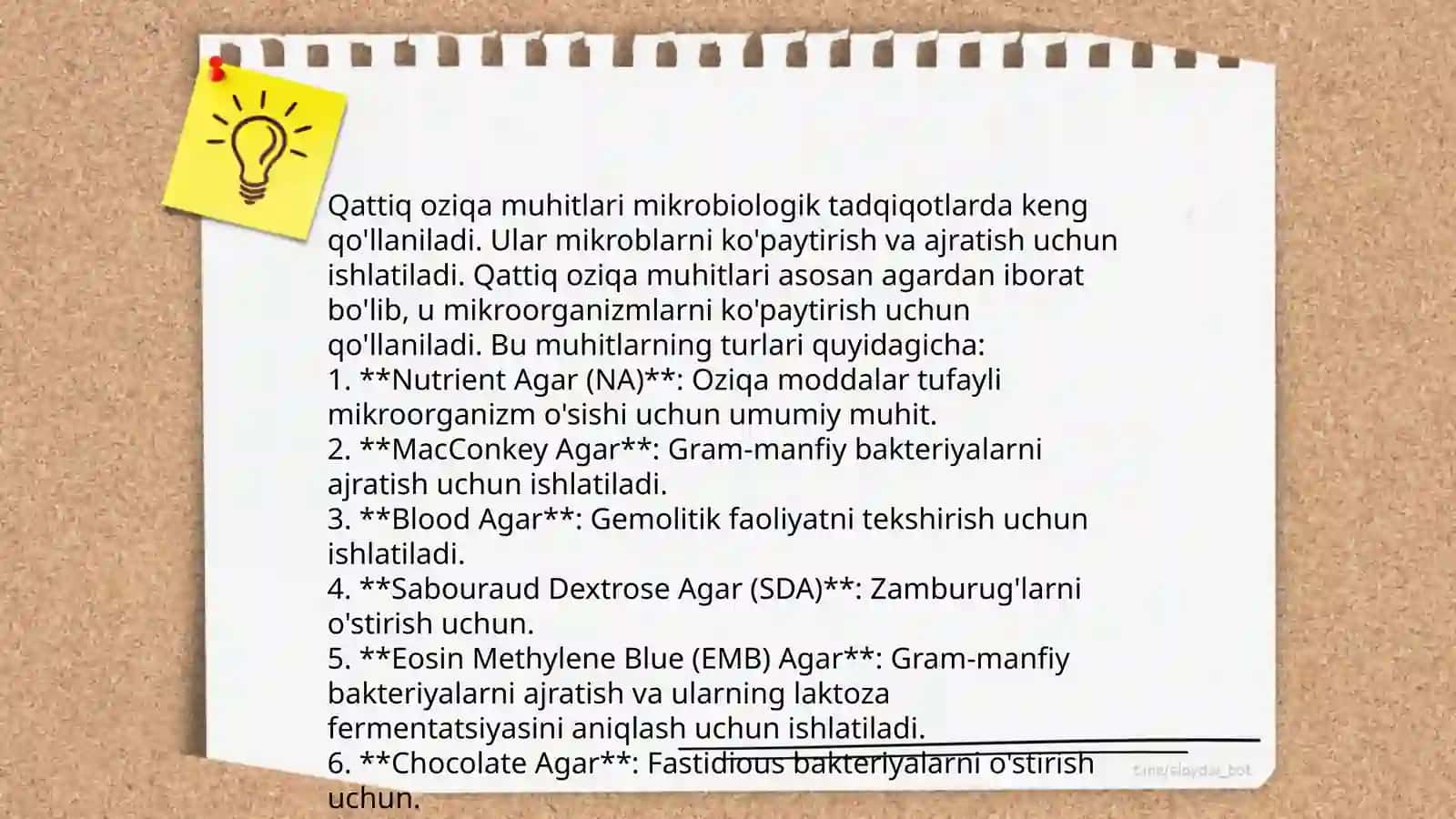 MIKROORGANIZMLARGA QATTIQ OZUQA MUHITINI TAYYORLASH VA ZARARSIZLANTIRISH USULLARI 4