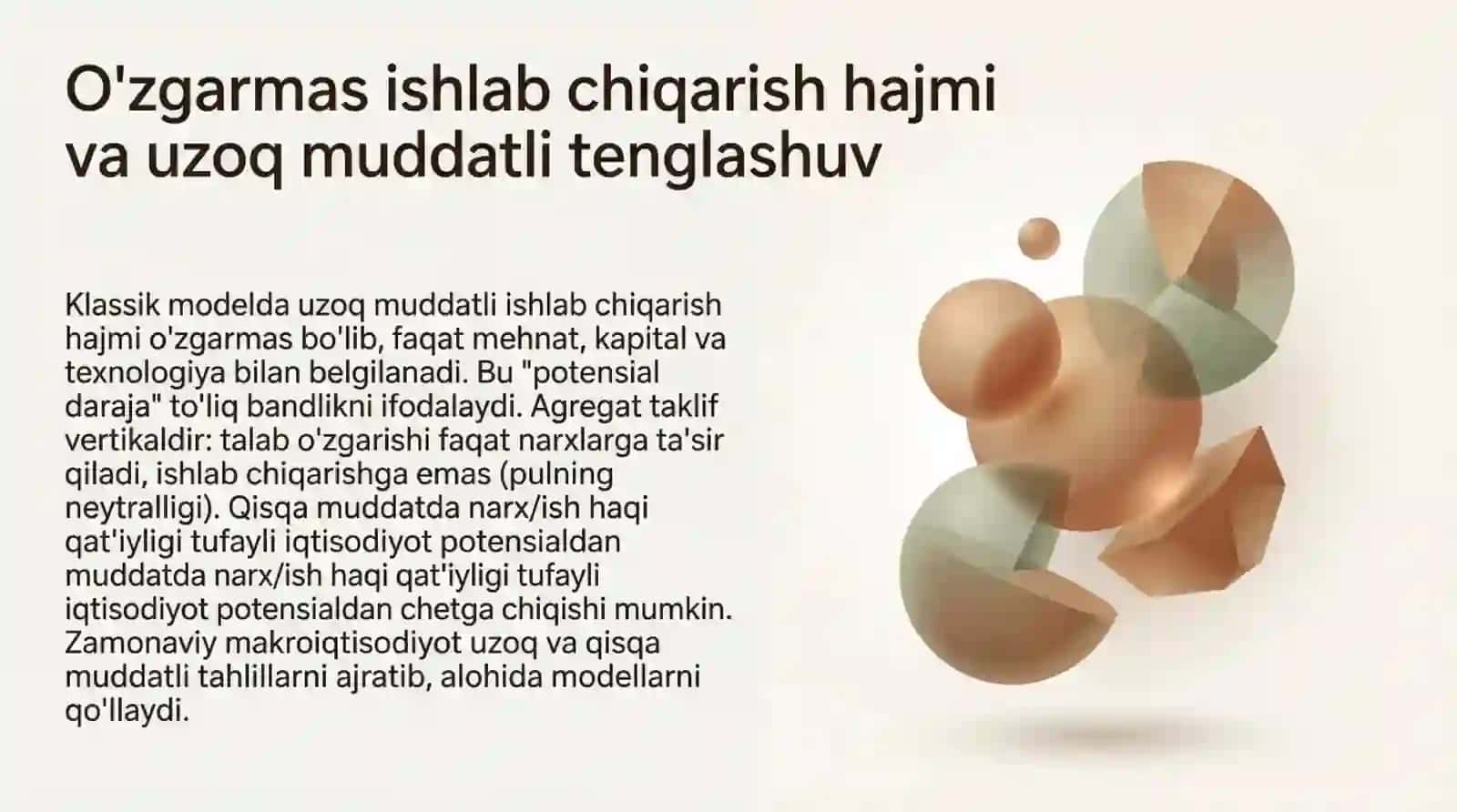Oʻzgarmas kattaliklar va nomukammal malumotlarga ega iqtisodiyot tahlil 4
