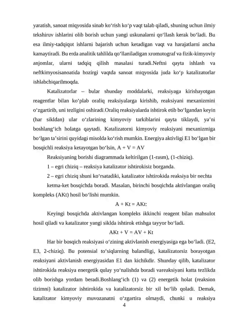 Gazlarni qayta ishlashdagi jarayonlar va ularning mexanizmi 4